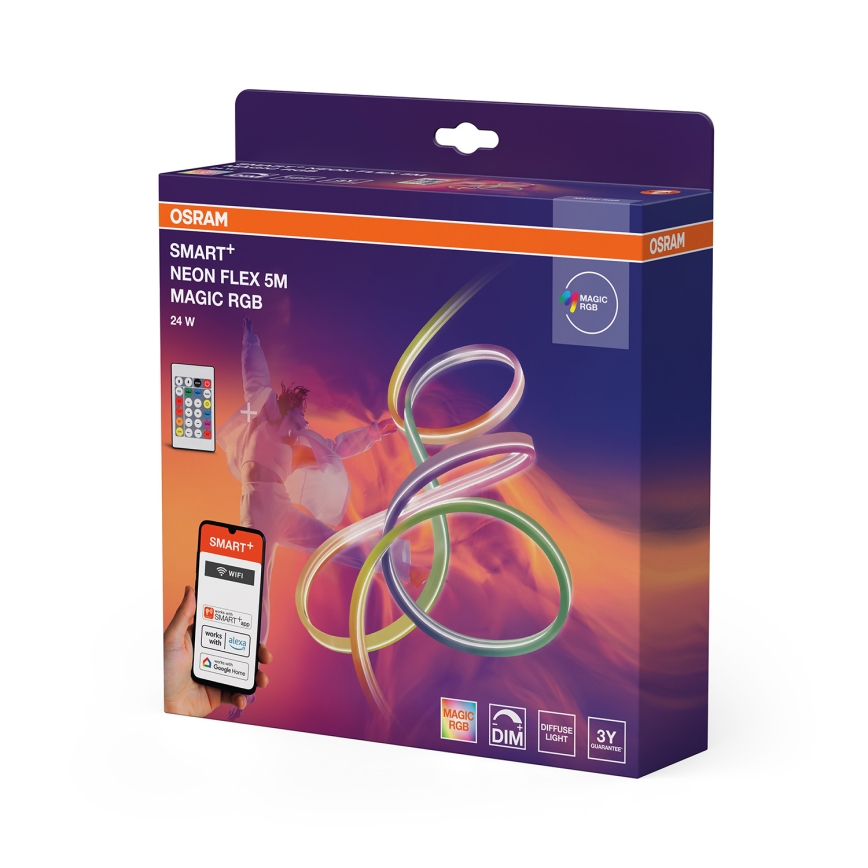 Osram - LED RGB prigušiva vanjska traka SMART+ MAGIC 5m LED/24W/230V IP44 Wi-Fi+ daljinski upravljač