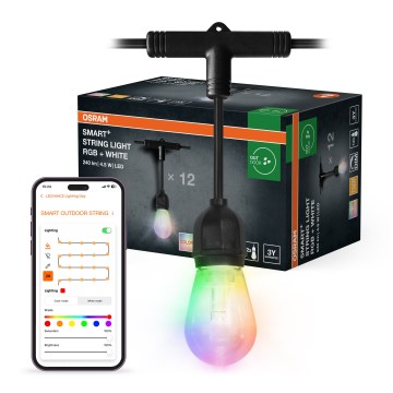 Osram - LED RGB s mogućnošću prigušivanja vanjski svjetlosni niz SMART+ STRING 12xLED/230V 7,47m IP44 Wi-Fi
