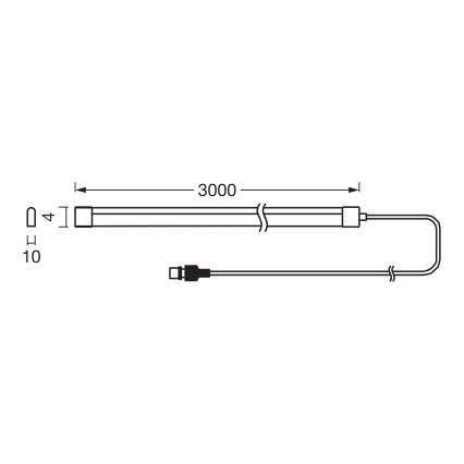 Osram - LED RGBW solarna LED traka s mogućnošću prigušivanja FLEX MAGIC 3m LED/1,2W/3,7V 2000 mAh IP44 + daljinski upravljač