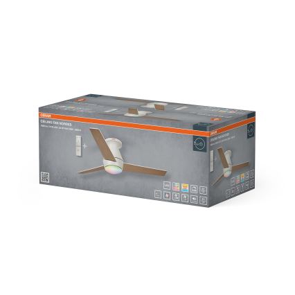 Osram - LED RGB stropni ventilator s prigušivanjem NORDES LED/18W/230V 3000-6500K + daljinski upravljač