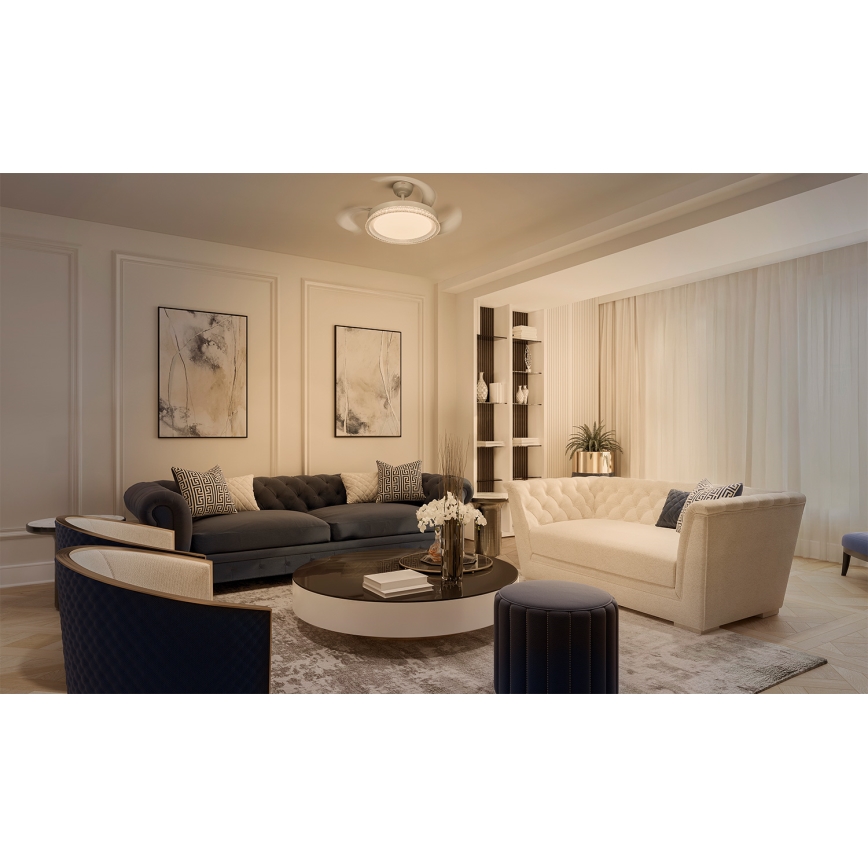 Osram - LED RGB prigušivo stropno svjetlo s ventilatorom CIERZO LED/35W/230V 3000-6500K + daljinski upravljač