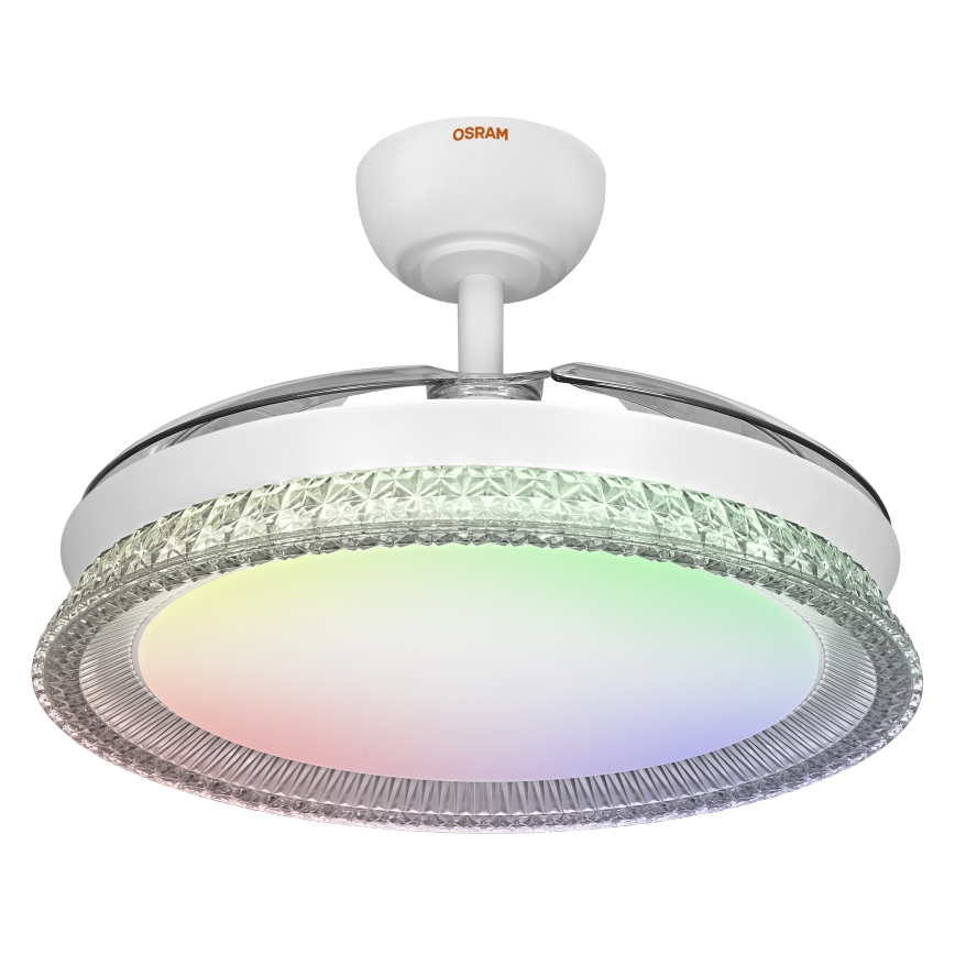 Osram - LED RGB prigušivo stropno svjetlo s ventilatorom CIERZO LED/35W/230V 3000-6500K + daljinski upravljač