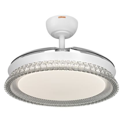Osram - LED RGB prigušivo stropno svjetlo s ventilatorom CIERZO LED/35W/230V 3000-6500K + daljinski upravljač