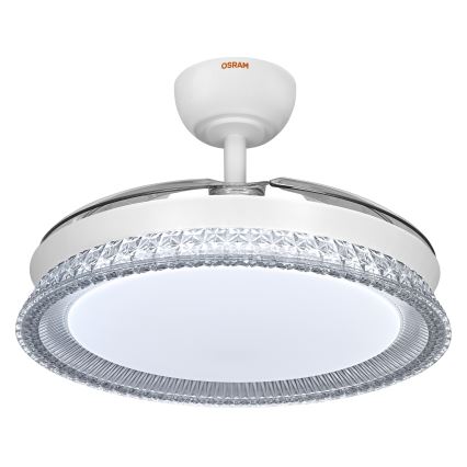 Osram - LED RGB prigušivo stropno svjetlo s ventilatorom CIERZO LED/35W/230V 3000-6500K + daljinski upravljač