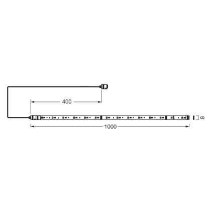 Osram - LED RGB+TW prigušiva SMART+ FLEX LED traka 1m LED/3,4W/230V 2700-6500K Wi-Fi