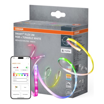 Osram - LED RGB+TW prigušiva traka SMART+ FLEX 2m LED/8,5W/230V 2700-6500K Wi-Fi