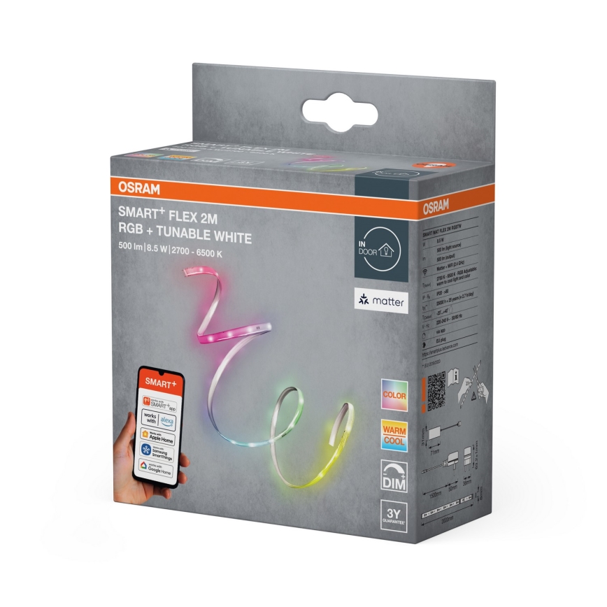 Osram - LED RGB+TW prigušiva traka SMART+ FLEX 2m LED/8,5W/230V 2700-6500K Wi-Fi