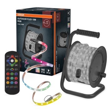 Osram - LED RGB vanjska traka FLEX 10m s mogućnošću prigušivanja LED/70W/230V IP65 + daljinski upravljač