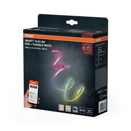Osram - LED RGBW prigušiva vanjska LED traka SMART+ FLEX 5m LED/14,5W/230V 2700-6500K IP44 Wi-Fi