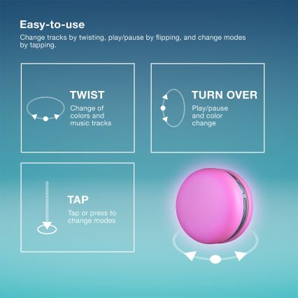 Osram - LED RGB zvučnik s mogućnošću prigušivanja SMART+ MACARON LED/1,75W/3,7V 450 mAh zeleni