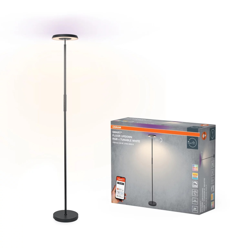 Osram - LED RGBW podna lampa s mogućnošću prigušivanja SMART+ FLOOR LED/24W/230V 2700-5000K Wi-Fi