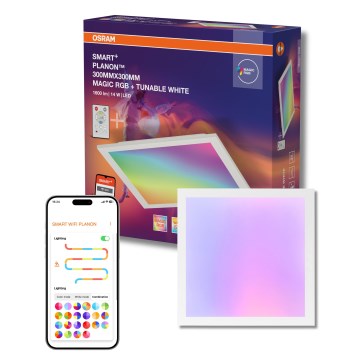 Osram - LED RGBW Prigušiva stropna svjetiljka SMART+ MAGIC LED/14W/230V 2700-6500K 30x30 cm Wi-Fi + daljinski upravljač