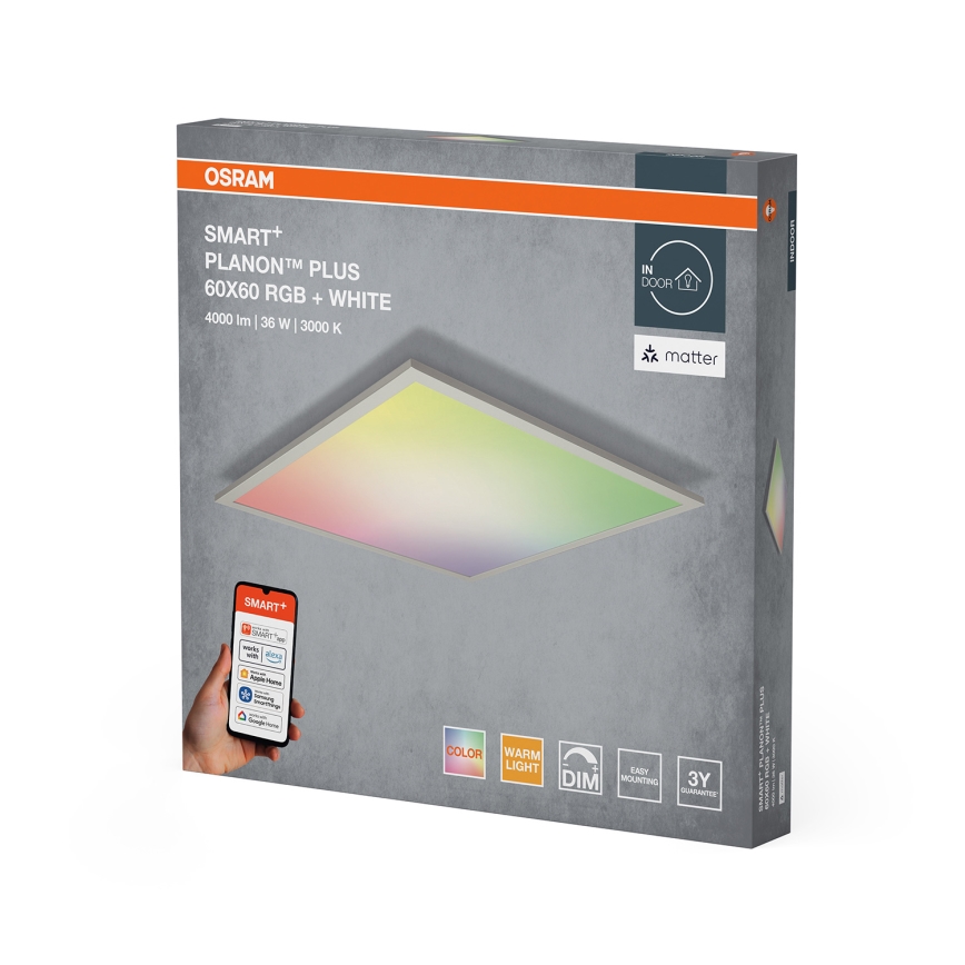 Osram - LED RGBW prigušivo stropno svjetlo SMART+ PLANON LED/36W/230V 60x60 cm Wi-Fi