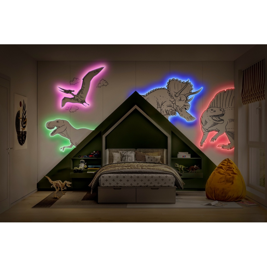 Osram - LED RGBW prigušiva traka FLEX 5m LED/10W/230V + daljinsko upravljanje