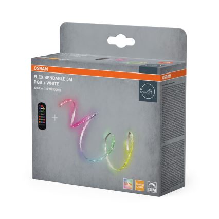 Osram - LED RGBW prigušiva traka FLEX 5m LED/10W/230V + daljinsko upravljanje