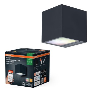 Osram - LED RGBW prigušiva vanjska zidna svjetiljka SMART+ BRICK LED/14W/230V IP44 Wi-Fi