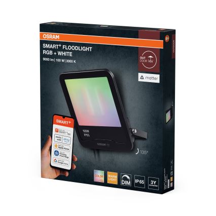 Osram - LED RGBW Reflektor s mogućnošću prigušivanja SMART+ FLOODLIGHT LED/100W/230V IP65 Wi-Fi