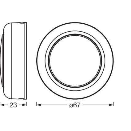 Osram - LED RGBW Prigušiva dodirna orijentacijska svjetiljka SMART+ DOT-IT LED/0,5W/3,7V 300 mAh