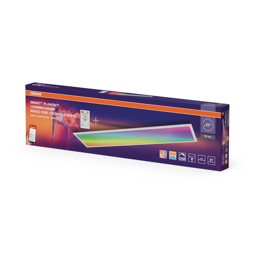 Osram - LED RGBW prigušivo stropno svjetlo SMART+ MAGIC LED/36W/230V 2700-6500K Wi-Fi + daljinski upravljač