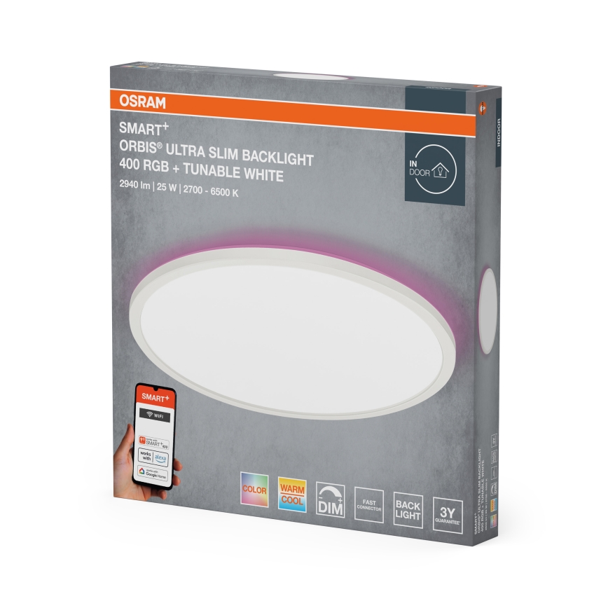 Osram - LED RGBW prigušiva stropna svjetiljka SMART+ ORBIS LED/25W/230V promjer 40 cm 2700-6500K Wi-Fi
