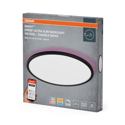 Osram - LED RGBW prigušivo stropno svjetlo SMART+ ORBIS LED/25W/230V Ø 40 cm 2700-6500K Wi-Fi