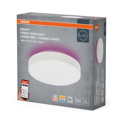 Osram - LED RGBW Prigušivo stropno svjetlo SMART+ ORBIS LED/28W/230V promjer 35 cm 2700-6500K Wi-Fi