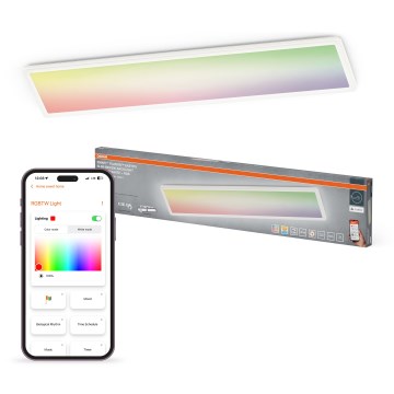 Osram - LED RGBW prigušivo stropno svjetlo SMART+ PLANON LED/40W/230V 2800-6500K 98x20 cm Wi-Fi IP54 bijela