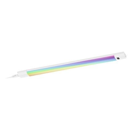 Osram - LED RGBW rasvjeta za ispod ormarića s mogućnošću prigušivanja i senzorom pokreta LINEAR EDGE LED/8W/230V 50 cm bijela + daljinski upravljač