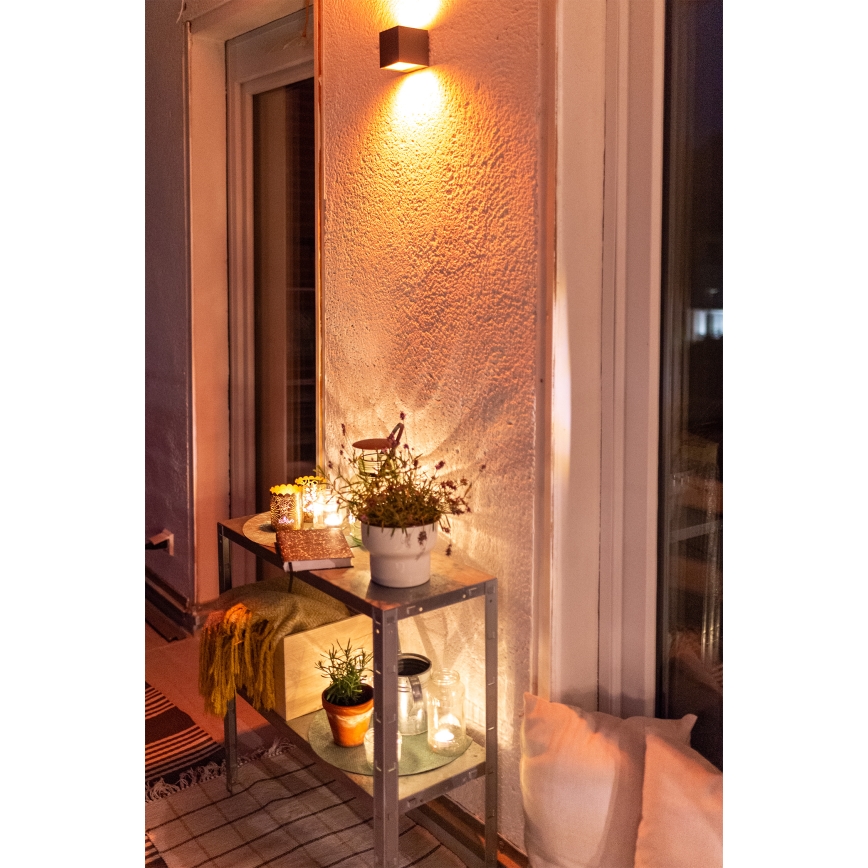 Osram - LED RGBW prigušiva vanjska zidna svjetiljka SMART+ BRICK LED/14W/230V IP44 Wi-Fi