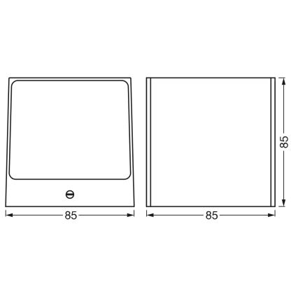 Osram - LED RGBW prigušiva vanjska zidna svjetiljka SMART+ BRICK LED/14W/230V IP44 Wi-Fi