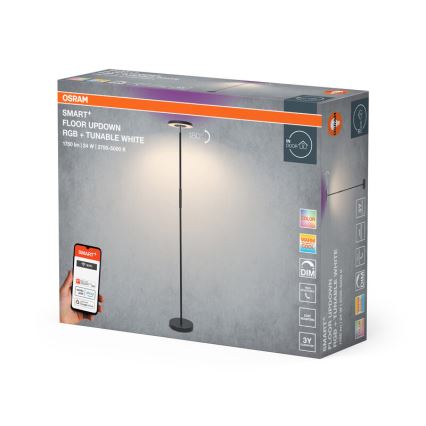 Osram - LED RGBW podna lampa s mogućnošću prigušivanja SMART+ FLOOR LED/24W/230V 2700-5000K Wi-Fi