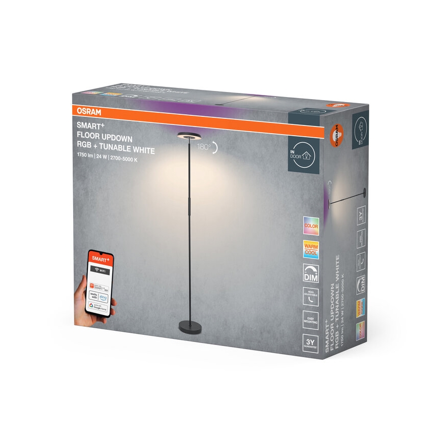Osram - LED RGBW podna lampa s mogućnošću prigušivanja SMART+ FLOOR LED/24W/230V 2700-5000K Wi-Fi