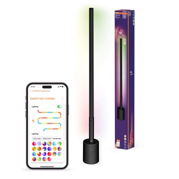 Osram - LED RGBW s mogućnošću prigušivanja podna svjetiljka SMART+ FLOOR LED/8W/230V 2700-6500K Wi‑Fi crna + daljinski upravljač