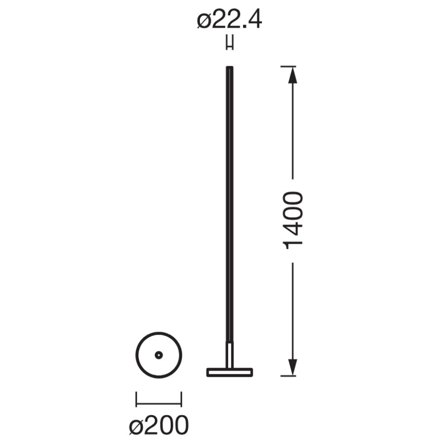 Osram - LED RGBW prigušiva podna lampa SMART+ MAGIC LED/11,5W/230V 2700-6500K srebrna Wi-Fi + daljinski upravljač