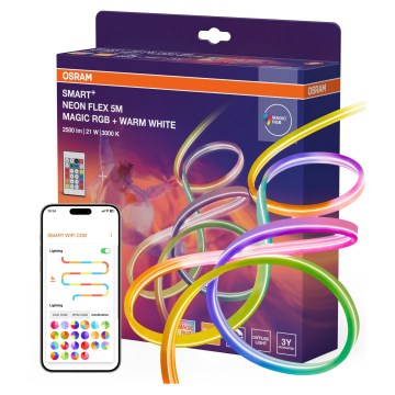 Osram - LED RGBW s mogućnošću prigušivanja, vanjska LED traka SMART+ MAGIC 5m LED/21W/230V IP44 Wi‑Fi + daljinski upravljač