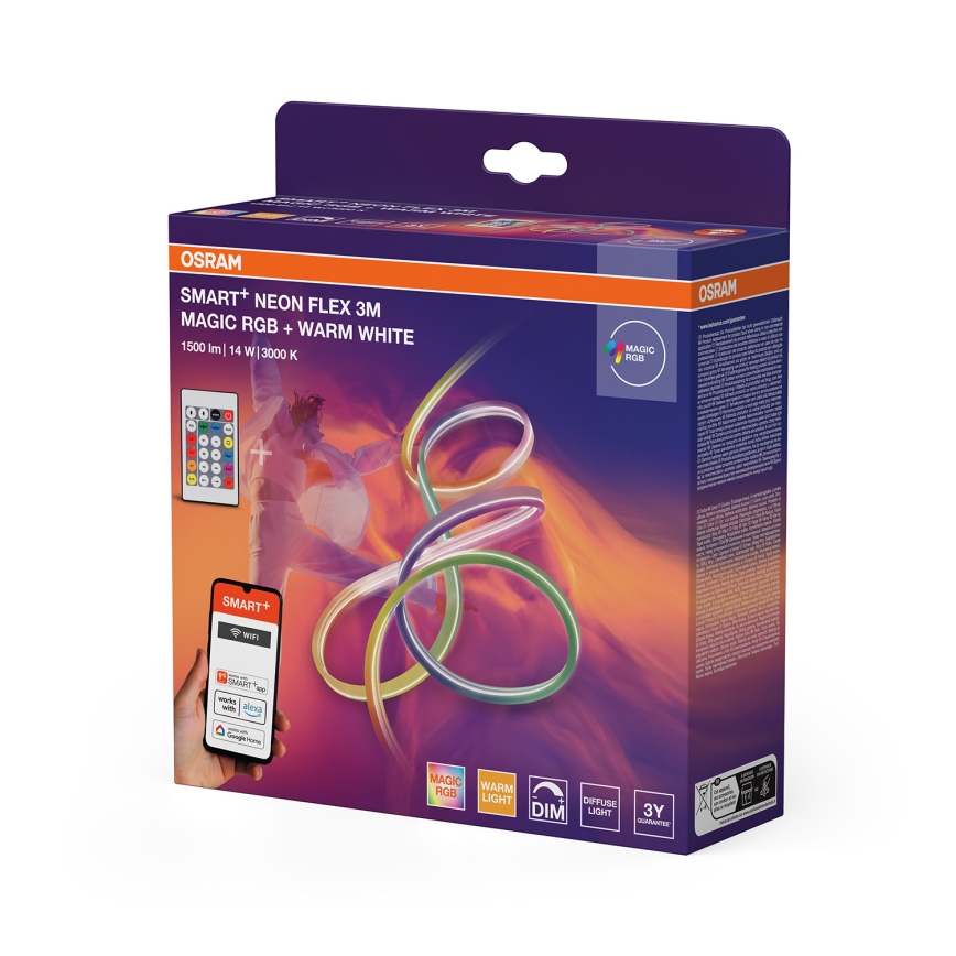 Osram - LED RGBW Zatamnjujuća vanjska LED traka SMART+ MAGIC 3m LED/14W/230V IP44 Wi-Fi + daljinski upravljač