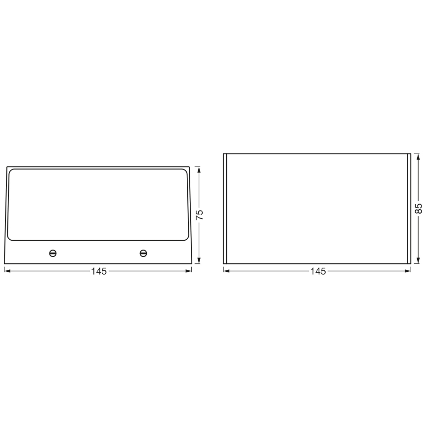 Osram - LED RGBW vanjska zidna svjetiljka SMART+ BRICK s mogućnošću prigušivanja LED/14W/230V IP44 Wi-Fi