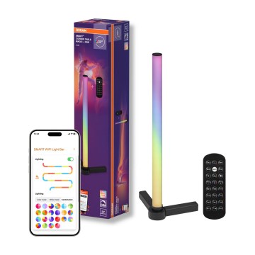 Osram - LED RGBW stolna lampa s mogućnošću prigušivanja SMART+ MAGIC LED/7,5W/230V 2700-6500K crna Wi-Fi + daljinski upravljač