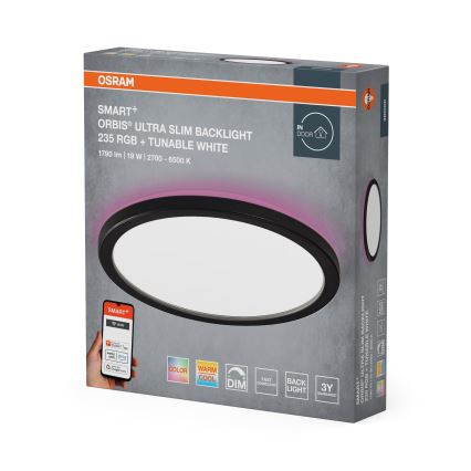 Osram - LED RGBW stropna svjetiljka s mogućnošću prigušivanja SMART+ ORBIS LED/19W/230V prom. 23,5 cm 2700-6500K Wi-Fi
