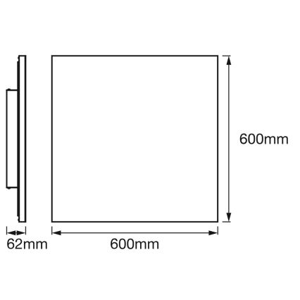 Osram - LED RGBW stropna svjetiljka SMART+ PLANON s mogućnošću prigušivanja LED/40W/230V 60x60 cm 3000-6500K Wi-Fi