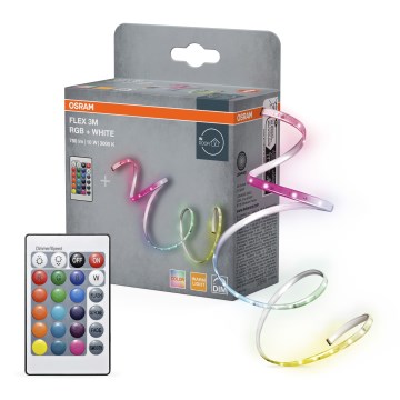 Osram - LED RGBW traka FLEX 3m LED/10W/230V s mogućnošću prigušivanja + daljinski upravljač