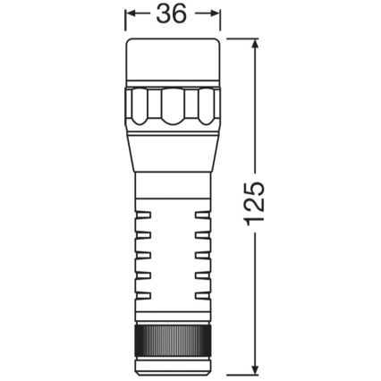 Osram - LED ručna svjetiljka s prigušivanjem LEDINSPECT TORCH 450 ESSENTIAL LED/6W/3xAAA IP44