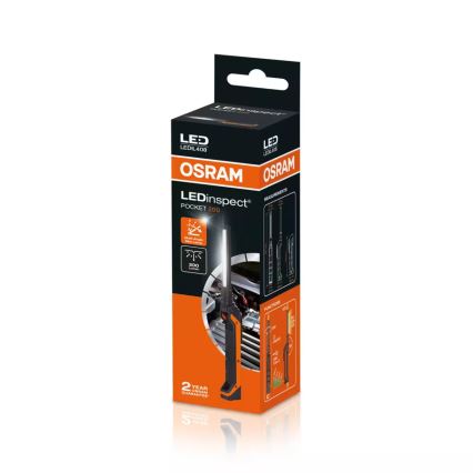 Osram - Prigušiva punjiva džepna svjetiljka LEDINSPECT POCKET200 LED/2W/3,7V IP54