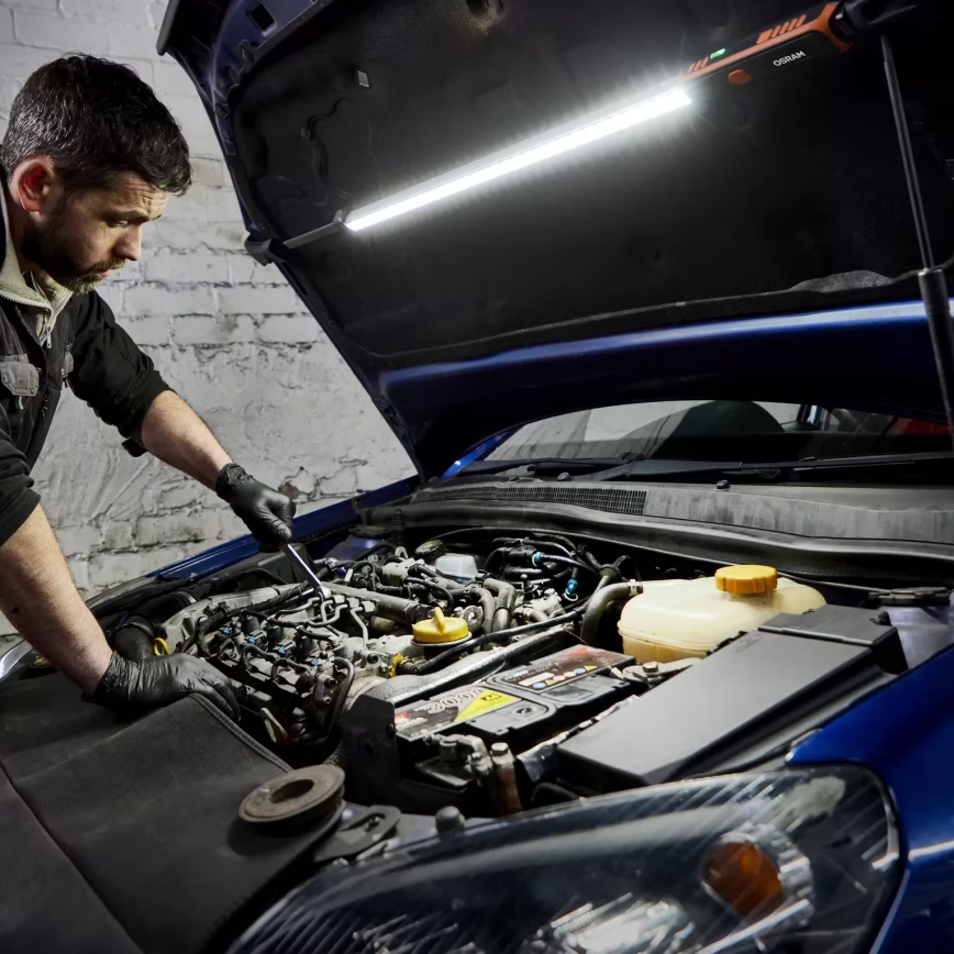 Osram - Punjiva LED inspekcijska svjetiljka s mogućnošću prigušivanja LEDINSPECT UNDERBONNET LED/16W/3,7V IP65