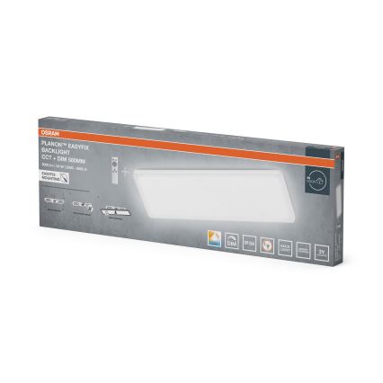 Osram - LED stropno svjetlo za kupaonicu s prigušivanjem PLANON EASYFIX LED/24W/230V 2600-6000K 20x58 cm IP54 bijela + daljinski upravljač