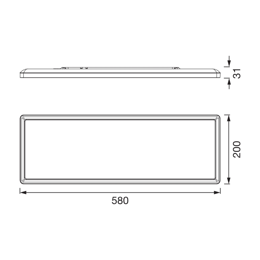 Osram - LED stropno svjetlo za kupaonicu s prigušivanjem PLANON EASYFIX LED/24W/230V 2600-6000K 20x58 cm IP54 bijela + daljinski upravljač