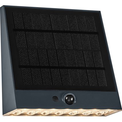 Osram - LED solarna zidna svjetiljka sa senzorom ENDURA STYLE LED/10,2W/4,2V 2000 mAh IP54 antracitna