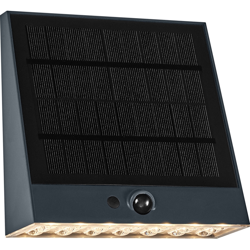 Osram - LED solarna zidna svjetiljka sa senzorom ENDURA STYLE LED/10,2W/4,2V 2000 mAh IP54 antracitna