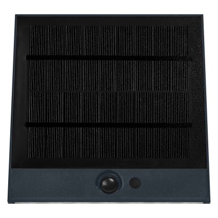 Osram - LED solarna zidna svjetiljka sa senzorom ENDURA STYLE LED/10,2W/4,2V 2000 mAh IP54 antracitna