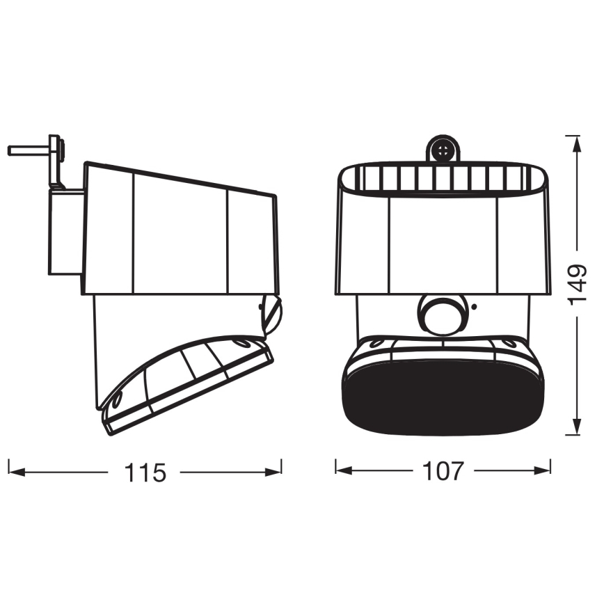 Osram - LED solarno zidno svjetlo s senzorom ENDURA STYLE LED/10,3W/4,2V 2000 mAh IP54 antracit